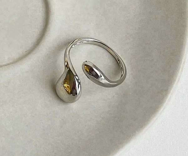 Double Teardrop Ring - Image 2