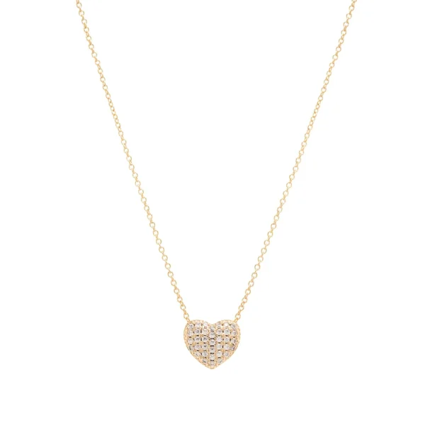 Mini White Zirconia Paved Heart Set - Image 2