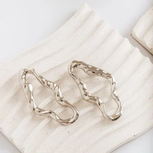 Organic Open-Link Earrings