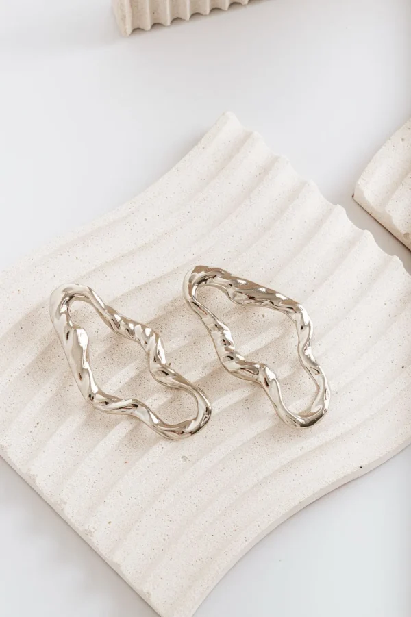 Organic Open-Link Earrings