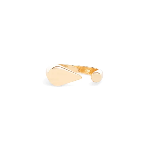 Polished Gold-Plated Minimalist Ring - Image 2