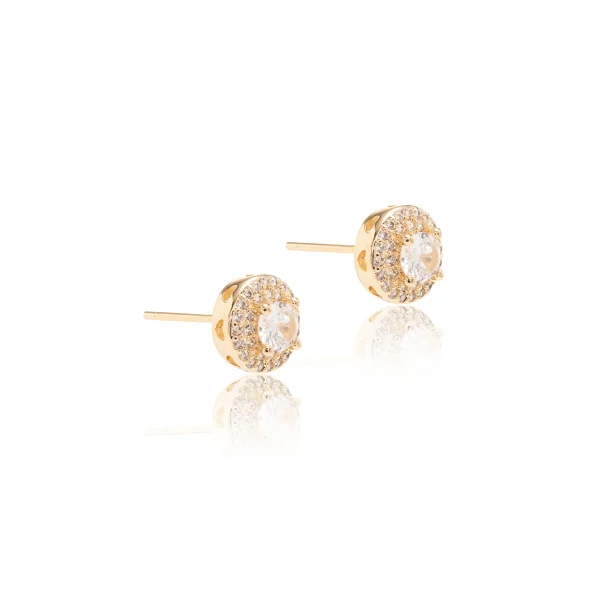 White Zirconia Round Paved Set - Image 3