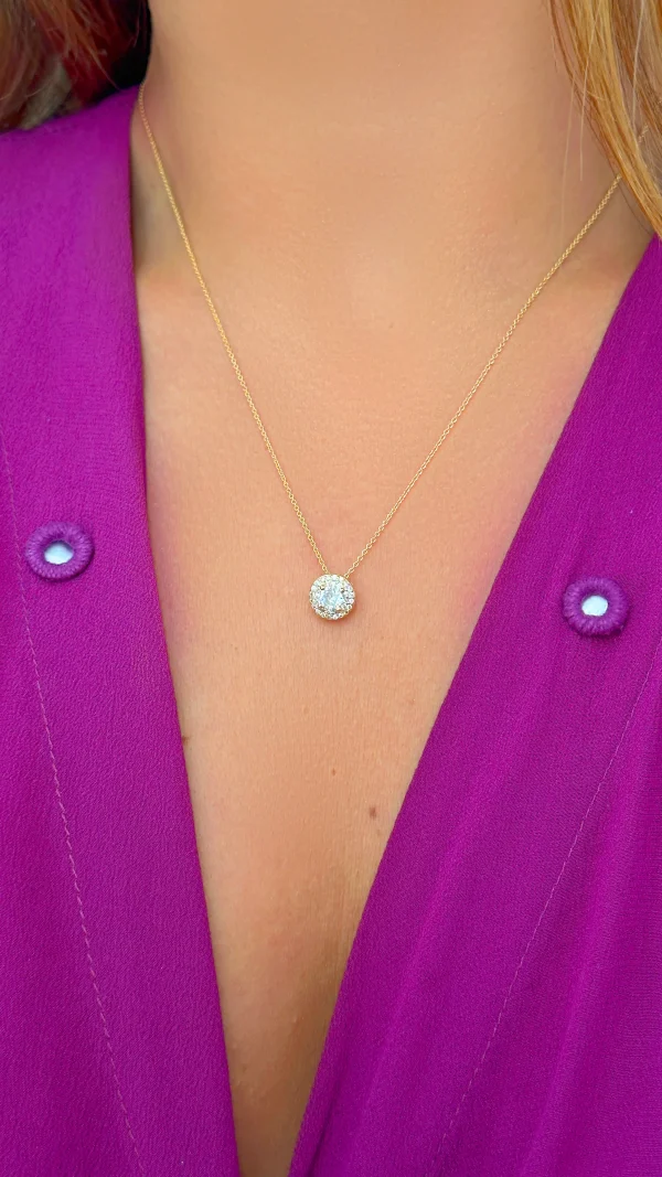White Zirconia Round Paved Set - Image 4